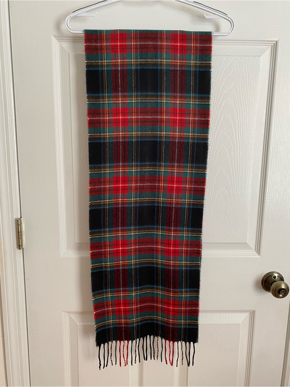 100% Cashmere Tartan Plaid Scarf – Made in Scotland